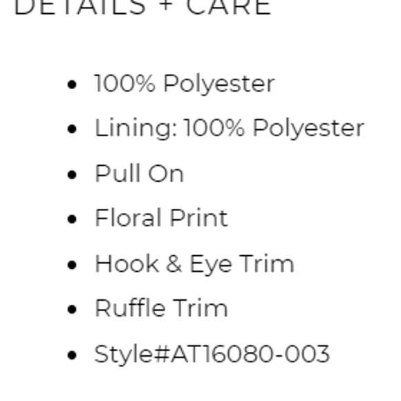 Astr Ivory Floral Small Faux Wrap Front Ruffle NWT Blouse Top Shirt Spring - Picture 4 of 4